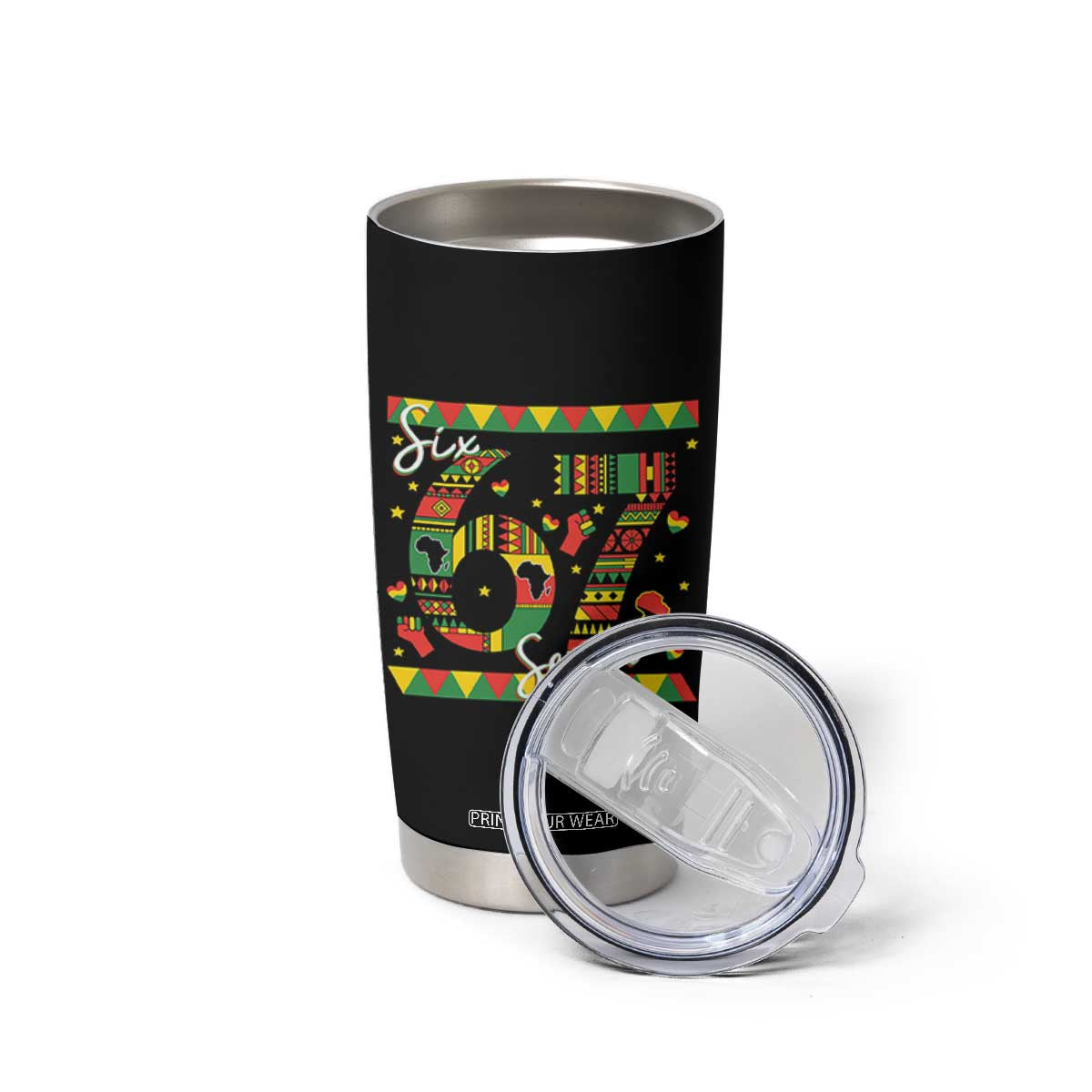 Funny Six Seven Meme Tumbler Cup Pan African Culture Gift TS12 Print Your Wear