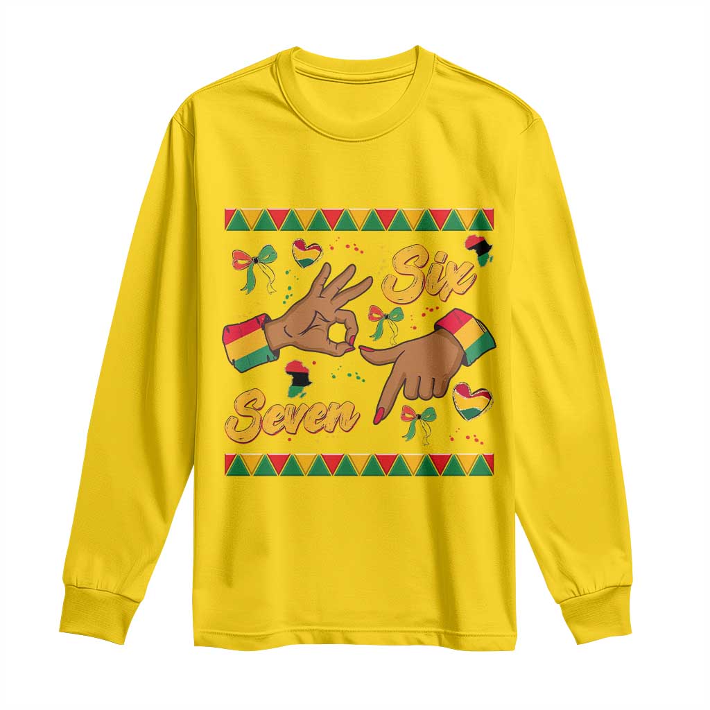 Funny 67 Meme Black History Month Long Sleeve Shirt Gen Z Alpha Gift TS12 Daisy Print Your Wear