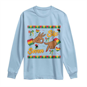 Funny 67 Meme Black History Month Long Sleeve Shirt Gen Z Alpha Gift TS12 Light Blue Print Your Wear