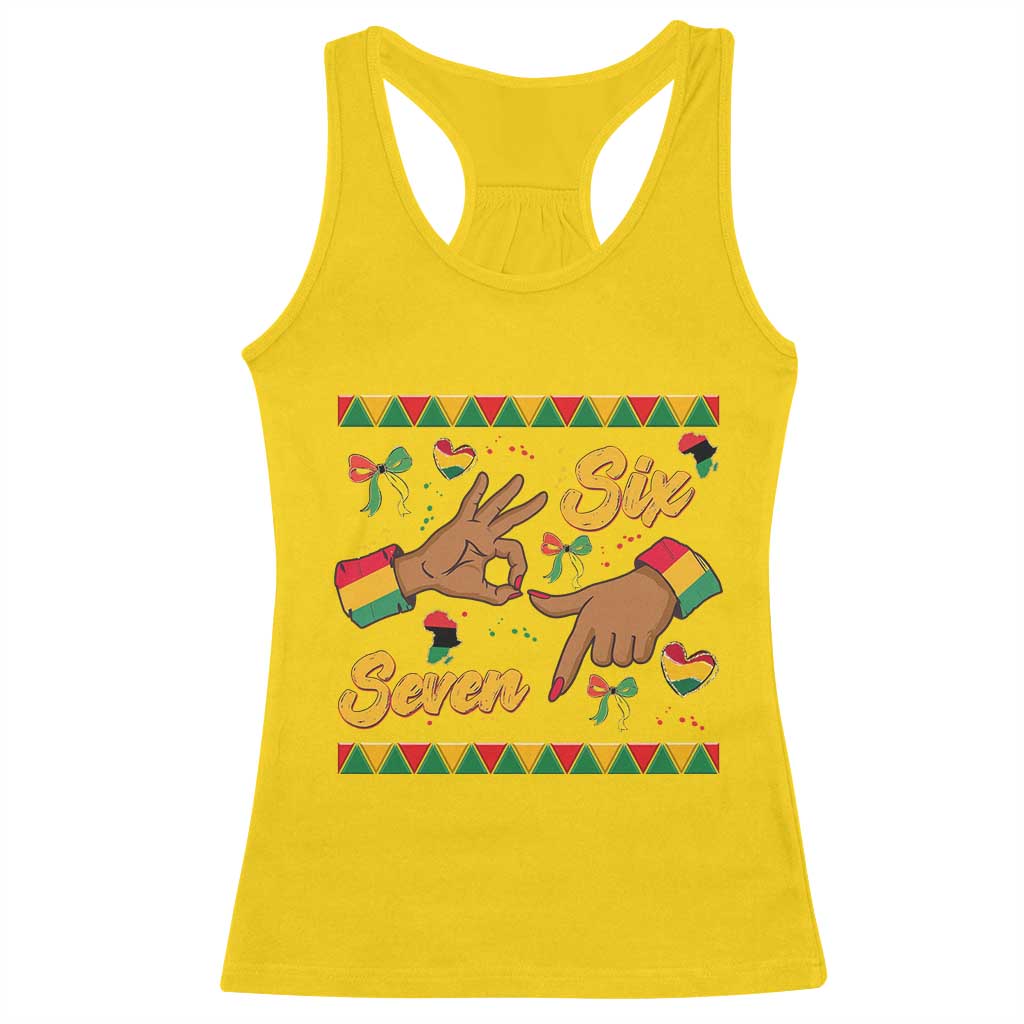 Funny 67 Meme Black History Month Racerback Tank Top Gen Z Alpha Gift TS12 Daisy Print Your Wear