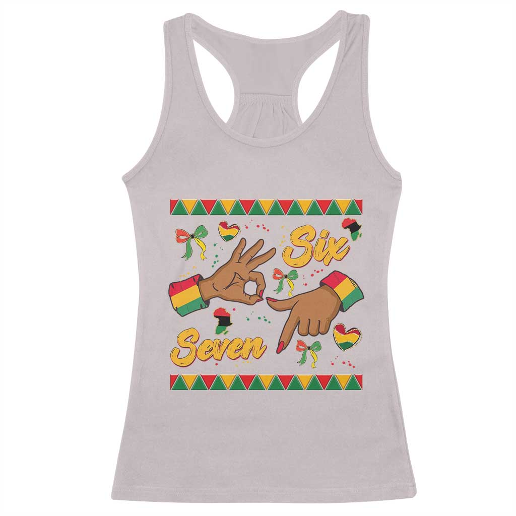 Funny 67 Meme Black History Month Racerback Tank Top Gen Z Alpha Gift TS12 Ice Gray Print Your Wear