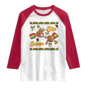 Funny 67 Meme Black History Month Raglan Shirt Gen Z Alpha Gift TS12 White Red Print Your Wear