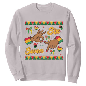 Funny 67 Meme Black History Month Sweatshirt Gen Z Alpha Gift TS12 Ice Gray Print Your Wear