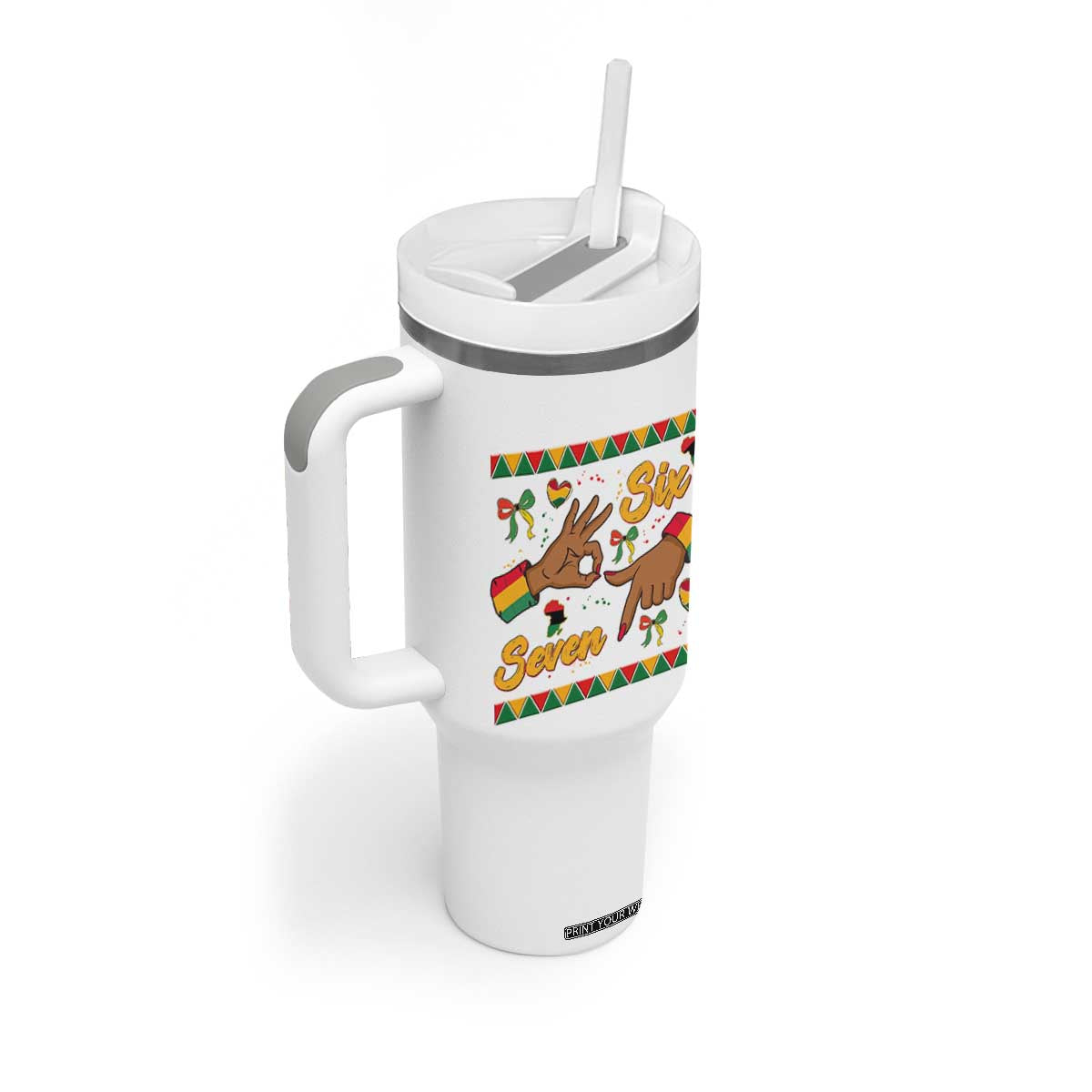 Funny 67 Meme Black History Month Tumbler With Handle Gen Z Alpha Gift TS12 Print Your Wear