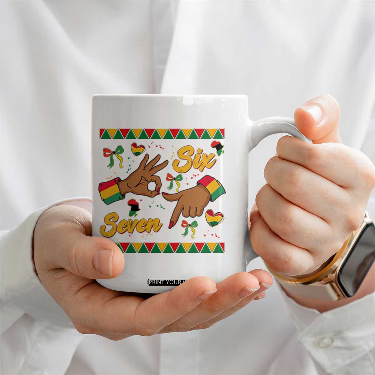 Funny 67 Meme Black History Month Coffee Mug Gen Z Alpha Gift TS12 Print Your Wear
