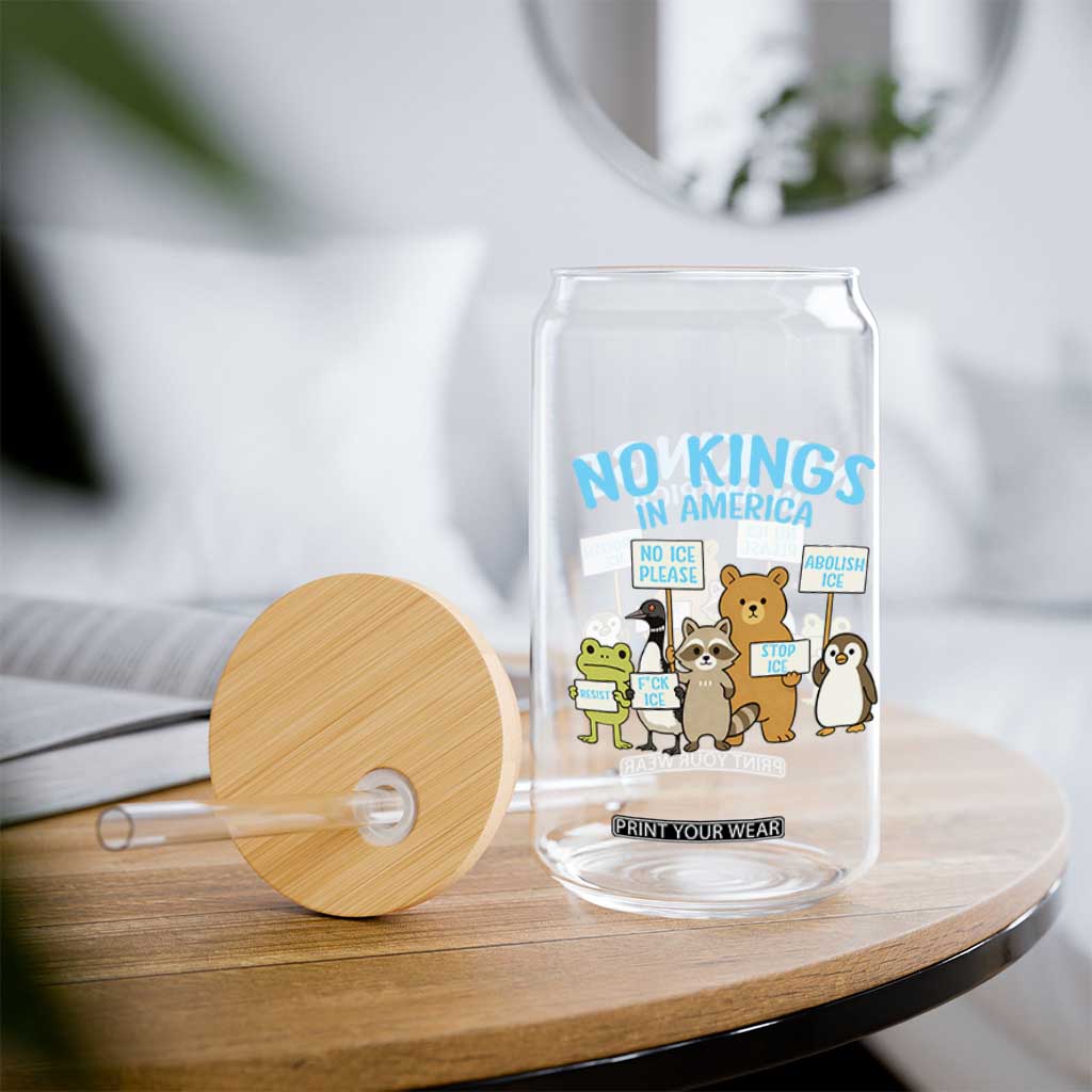 Funny Protest Animals Abolish Ice Glass Can Minneapolis USA Support Gift TS12 Print Your Wear