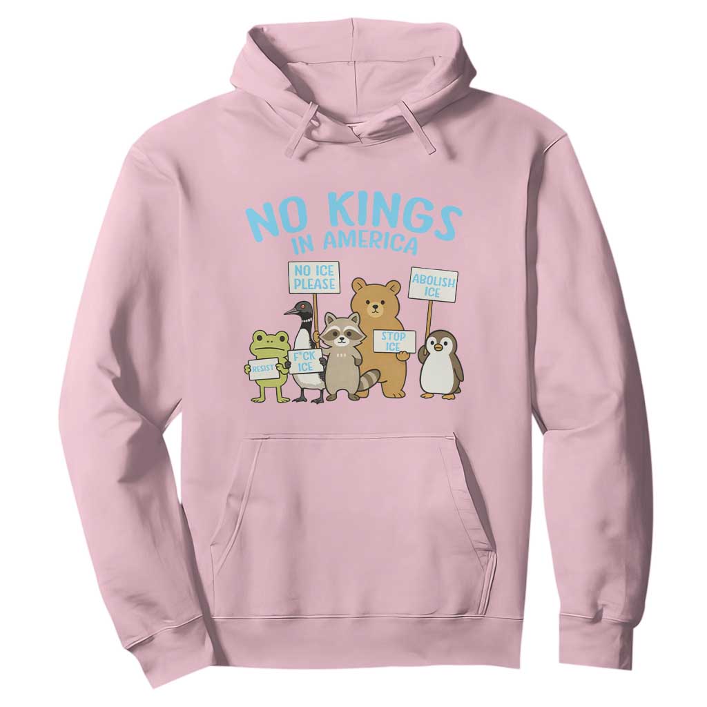 Funny Protest Animals Abolish Ice Hoodie Minneapolis USA Support Gift TS12 Light Pink Print Your Wear
