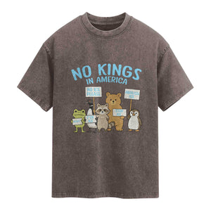 Funny Protest Animals Abolish Ice Washed Cotton T-Shirt Minneapolis USA Support Gift
