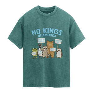 Funny Protest Animals Abolish Ice Washed Cotton T-Shirt Minneapolis USA Support Gift