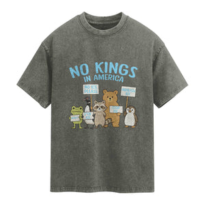 Funny Protest Animals Abolish Ice Washed Cotton T-Shirt Minneapolis USA Support Gift