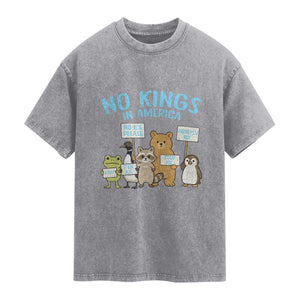 Funny Protest Animals Abolish Ice Washed Cotton T-Shirt Minneapolis USA Support Gift