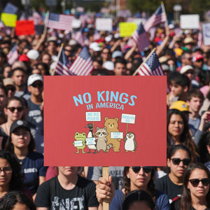 Funny Protest Animals Abolish Ice Protest Sign Minneapolis USA Support Gift TS12 Horizontal 18" × 24" Red Print Your Wear