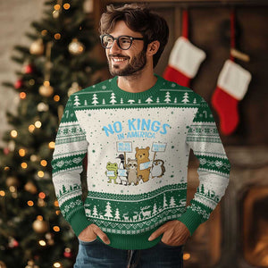 Funny Protest Animals Abolish Ice Ugly Christmas Sweater Minneapolis USA Support Gift TS12 Beige Green Print Your Wear