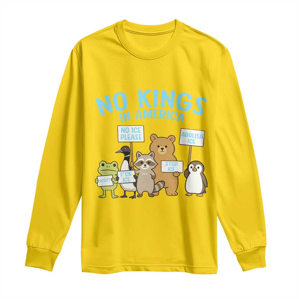 Funny Protest Animals Abolish Ice Long Sleeve Shirt Minneapolis USA Support Gift TS12 Daisy Print Your Wear