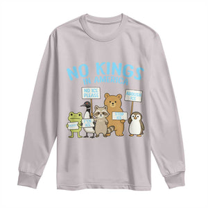 Funny Protest Animals Abolish Ice Long Sleeve Shirt Minneapolis USA Support Gift TS12 Ice Gray Print Your Wear