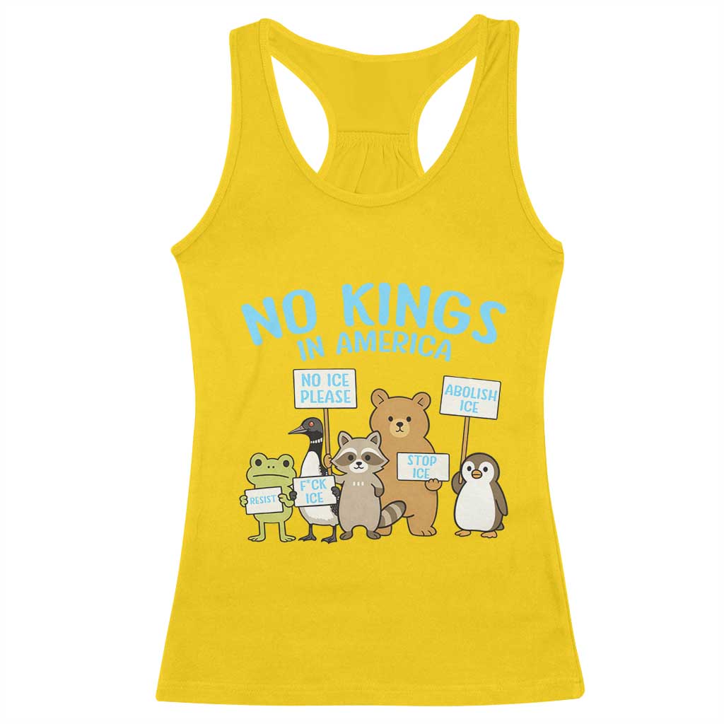 Funny Protest Animals Abolish Ice Racerback Tank Top Minneapolis USA Support Gift TS12 Daisy Print Your Wear