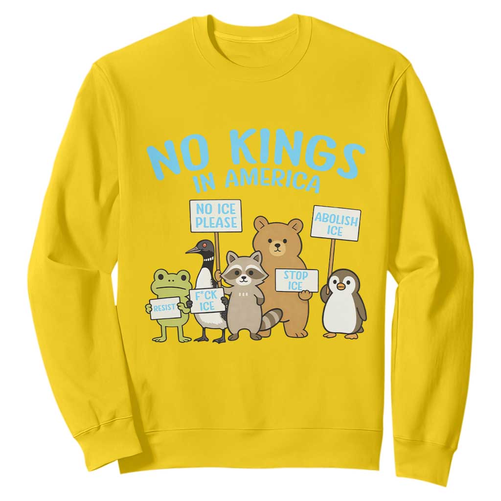Funny Protest Animals Abolish Ice Sweatshirt Minneapolis USA Support Gift TS12 Daisy Print Your Wear
