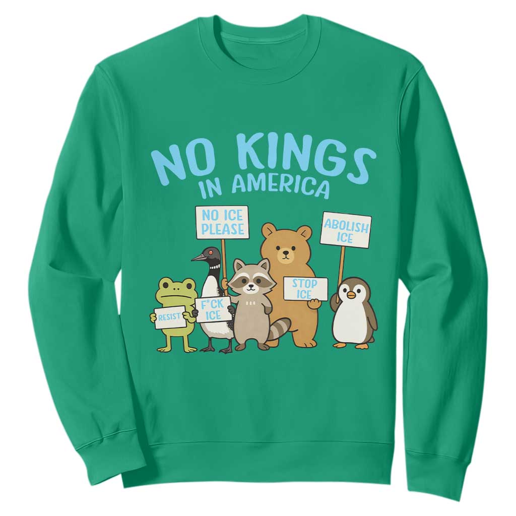 Funny Protest Animals Abolish Ice Sweatshirt Minneapolis USA Support Gift TS12 Irish Green Print Your Wear