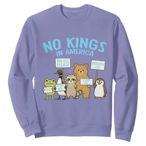 Funny Protest Animals Abolish Ice Sweatshirt Minneapolis USA Support Gift TS12 Violet Print Your Wear