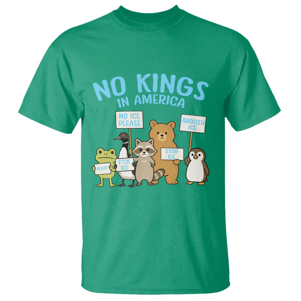 Funny Protest Animals Abolish Ice T Shirt Minneapolis USA Support Gift TS12 Irish Green Print Your Wear