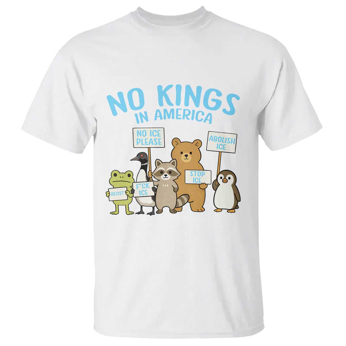 Funny Protest Animals Abolish Ice T Shirt Minneapolis USA Support Gift TS12 White Print Your Wear