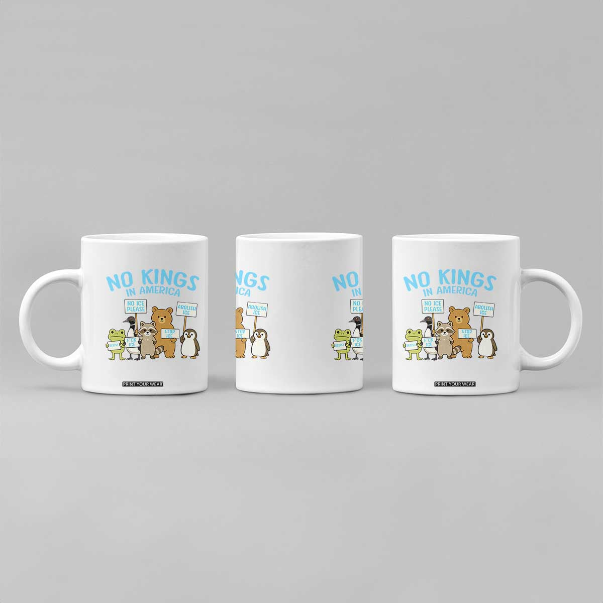 Funny Protest Animals Abolish Ice Coffee Mug Minneapolis USA Support Gift TS12 Print Your Wear
