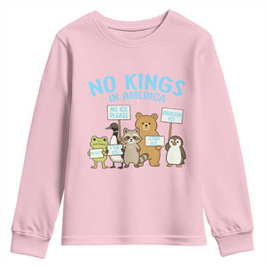 Funny Protest Animals Abolish Ice Youth Sweatshirt Minneapolis USA Support Gift TS12 Light Pink Print Your Wear