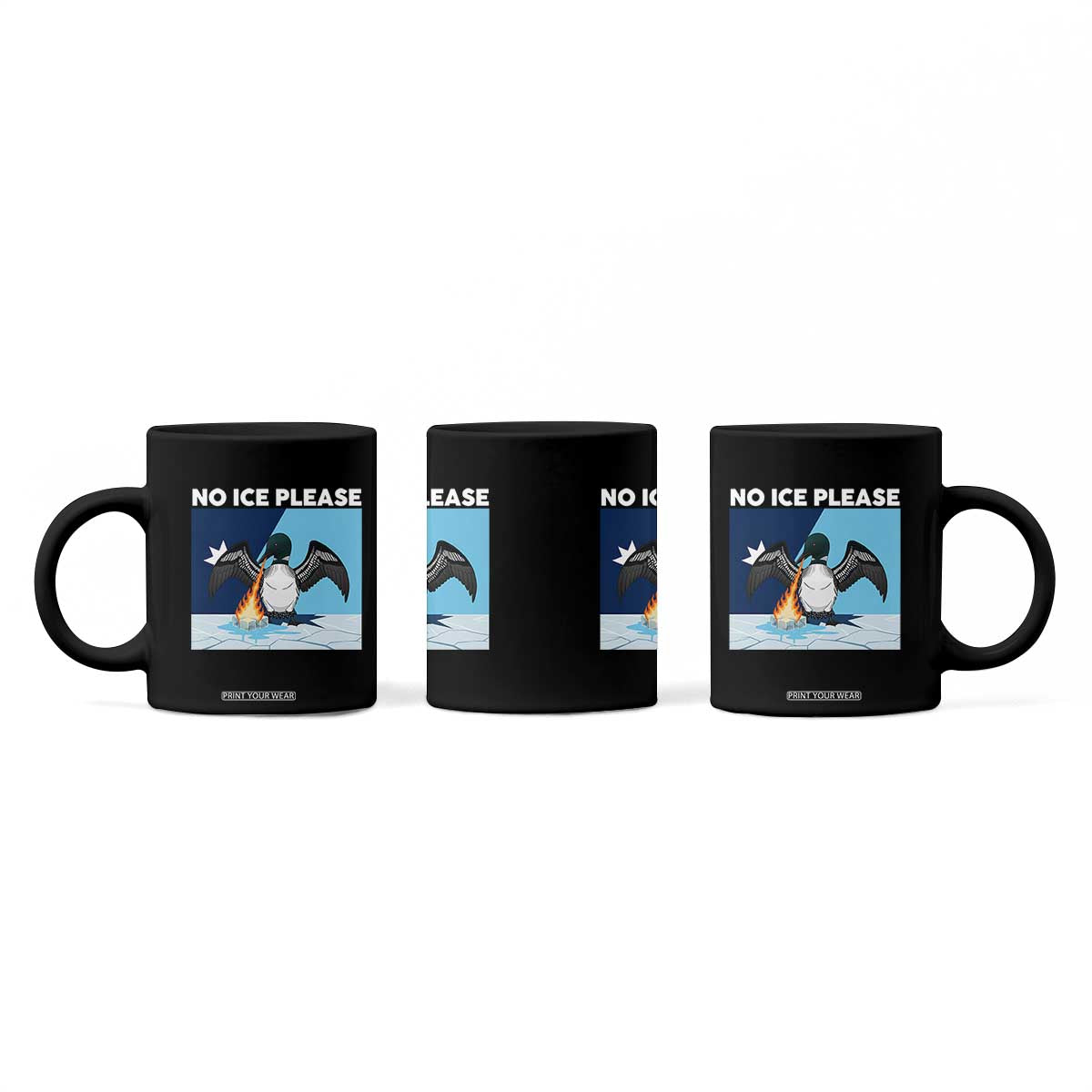 Funny Fire Breathing Loon Coffee Mug No Ice Please TS12 Print Your Wear