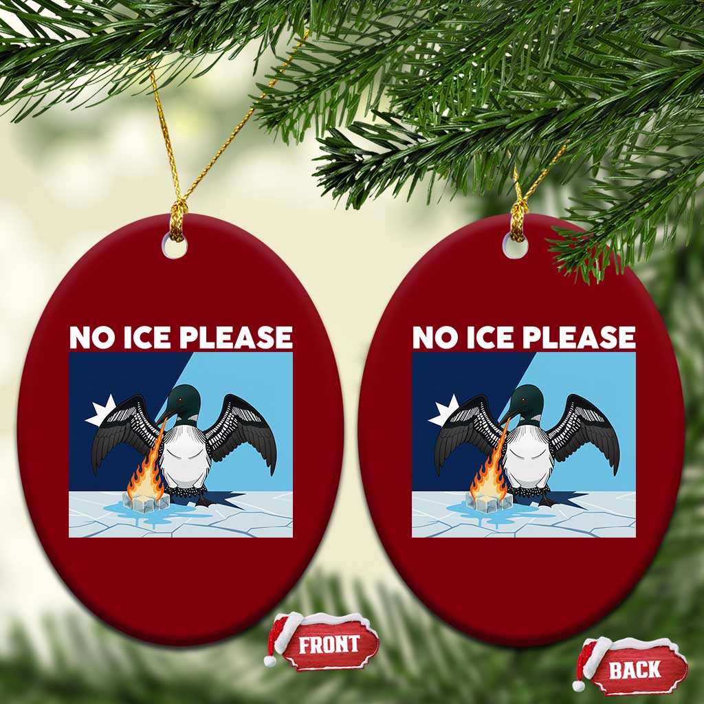 Funny Fire Breathing Loon Ceramic Ornament No Ice Please TS12 Print Your Wear