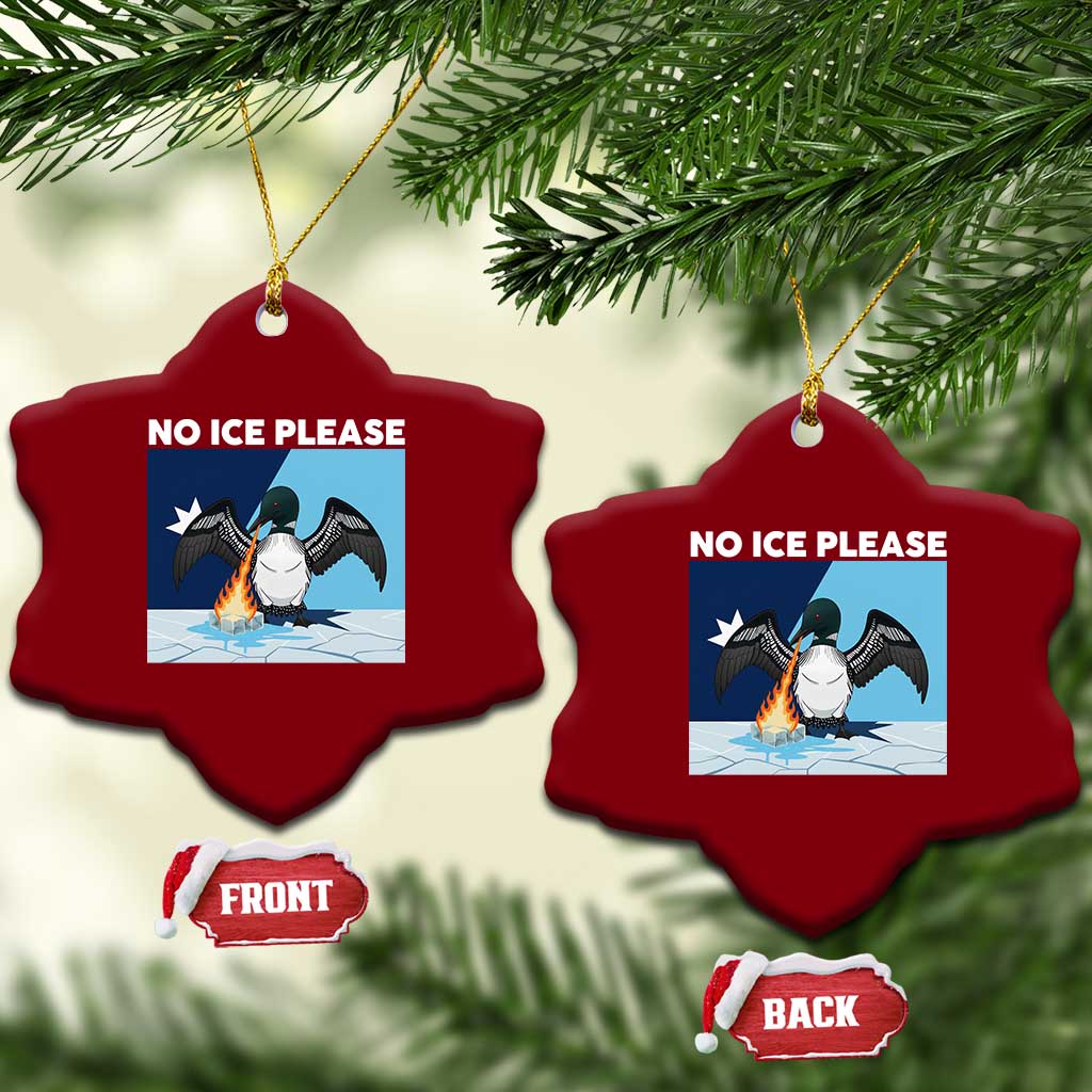 Funny Fire Breathing Loon Ceramic Ornament No Ice Please TS12 Print Your Wear