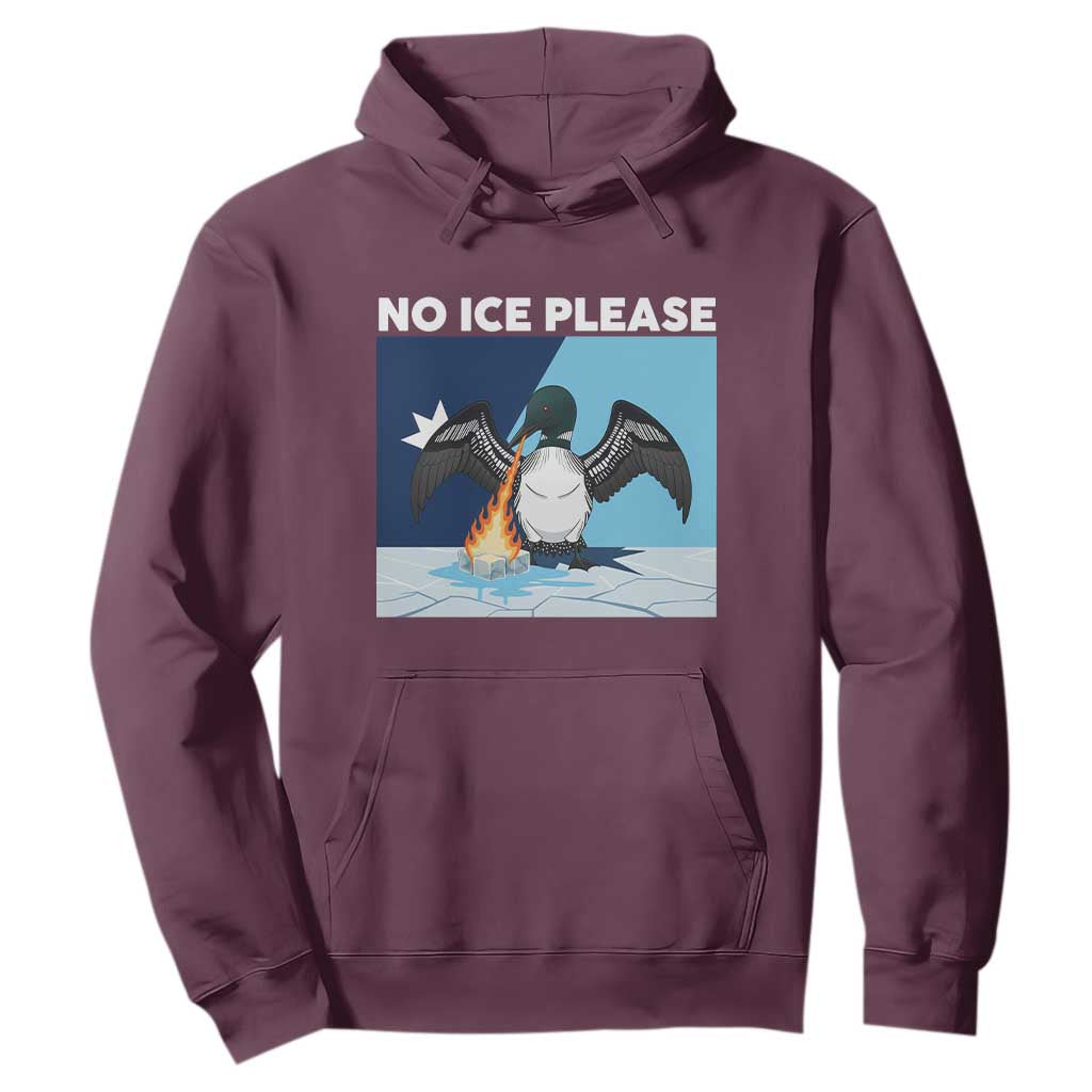 Funny Fire Breathing Loon Hoodie No Ice Please TS12 Maroon Print Your Wear