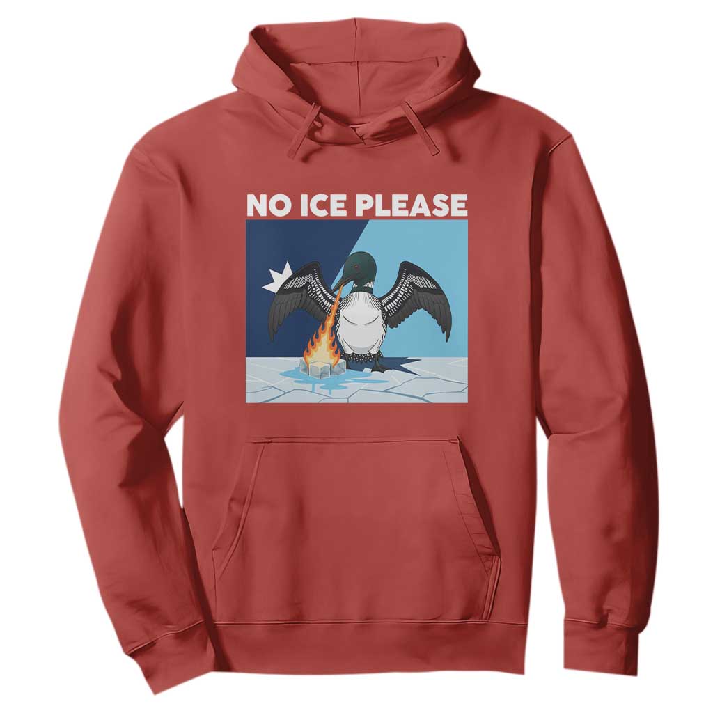 Funny Fire Breathing Loon Hoodie No Ice Please TS12 Red Print Your Wear