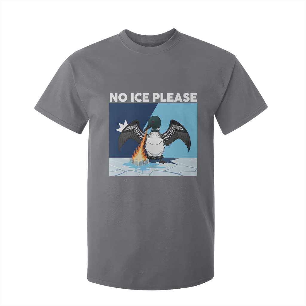 Funny Fire Breathing Loon T Shirt For Kid No Ice Please TS12 Charcoal Print Your Wear