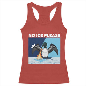 Funny Fire Breathing Loon Racerback Tank Top No Ice Please TS12 Red Print Your Wear