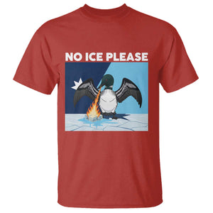 Funny Fire Breathing Loon T Shirt No Ice Please TS12 Red Print Your Wear