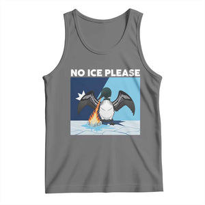 Funny Fire Breathing Loon Tank Top No Ice Please TS12 Black Heather Print Your Wear