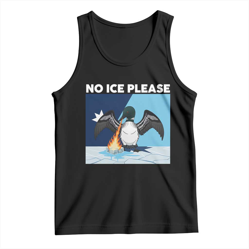 Funny Fire Breathing Loon Tank Top No Ice Please TS12 Black Print Your Wear