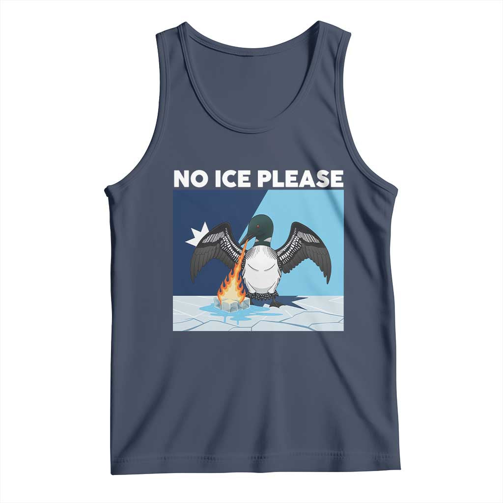 Funny Fire Breathing Loon Tank Top No Ice Please TS12 Navy Print Your Wear
