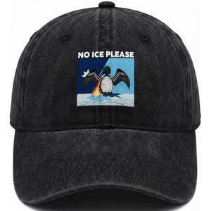 Funny Fire Breathing Loon Washed Cotton Baseball Cap No Ice Please TS12 Print Your Wear