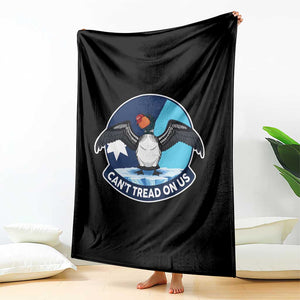 Can Not Tread On Us Throw Blanket Common Loon No Ice Please TS12 Print Your Wear