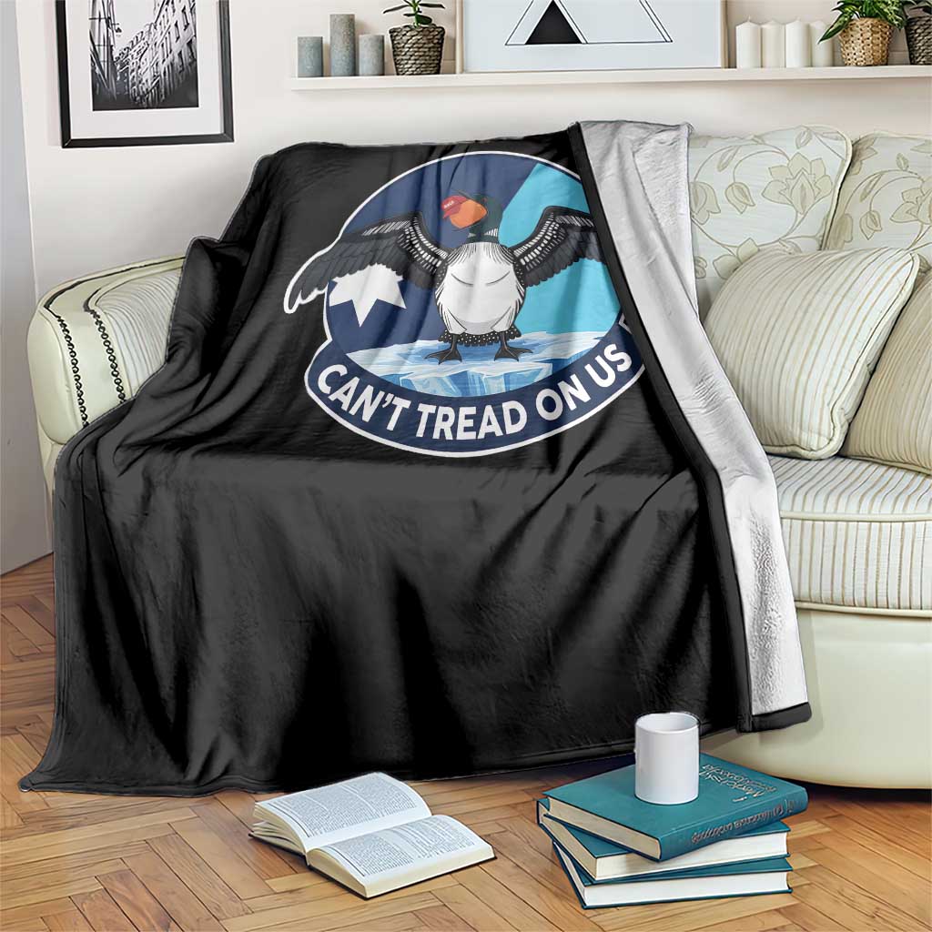Can Not Tread On Us Throw Blanket Common Loon No Ice Please TS12 Print Your Wear