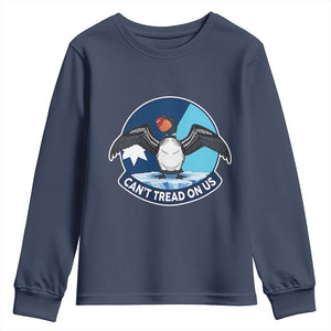 Can Not Tread On Us Youth Sweatshirt Common Loon No Ice Please TS12 Navy Print Your Wear