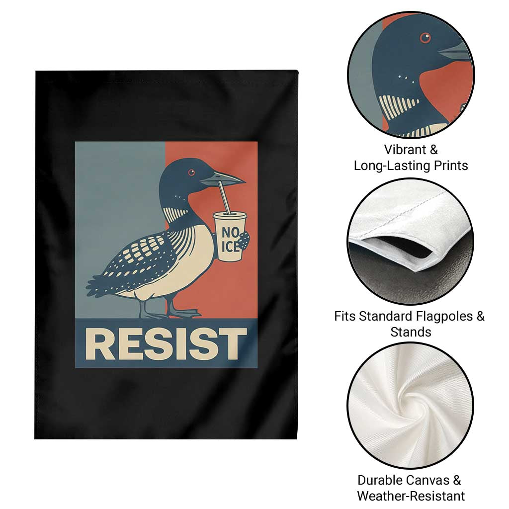 Funny Minnesota Common Loon Garden Flag No Ice Please TS12 Print Your Wear