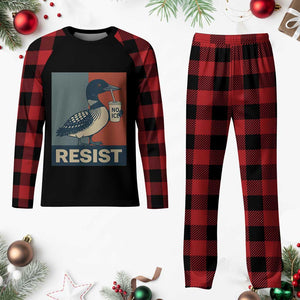 Funny Minnesota Common Loon Plaid Pajama Set No Ice Please TS12 Buffalo Plaid Print Your Wear