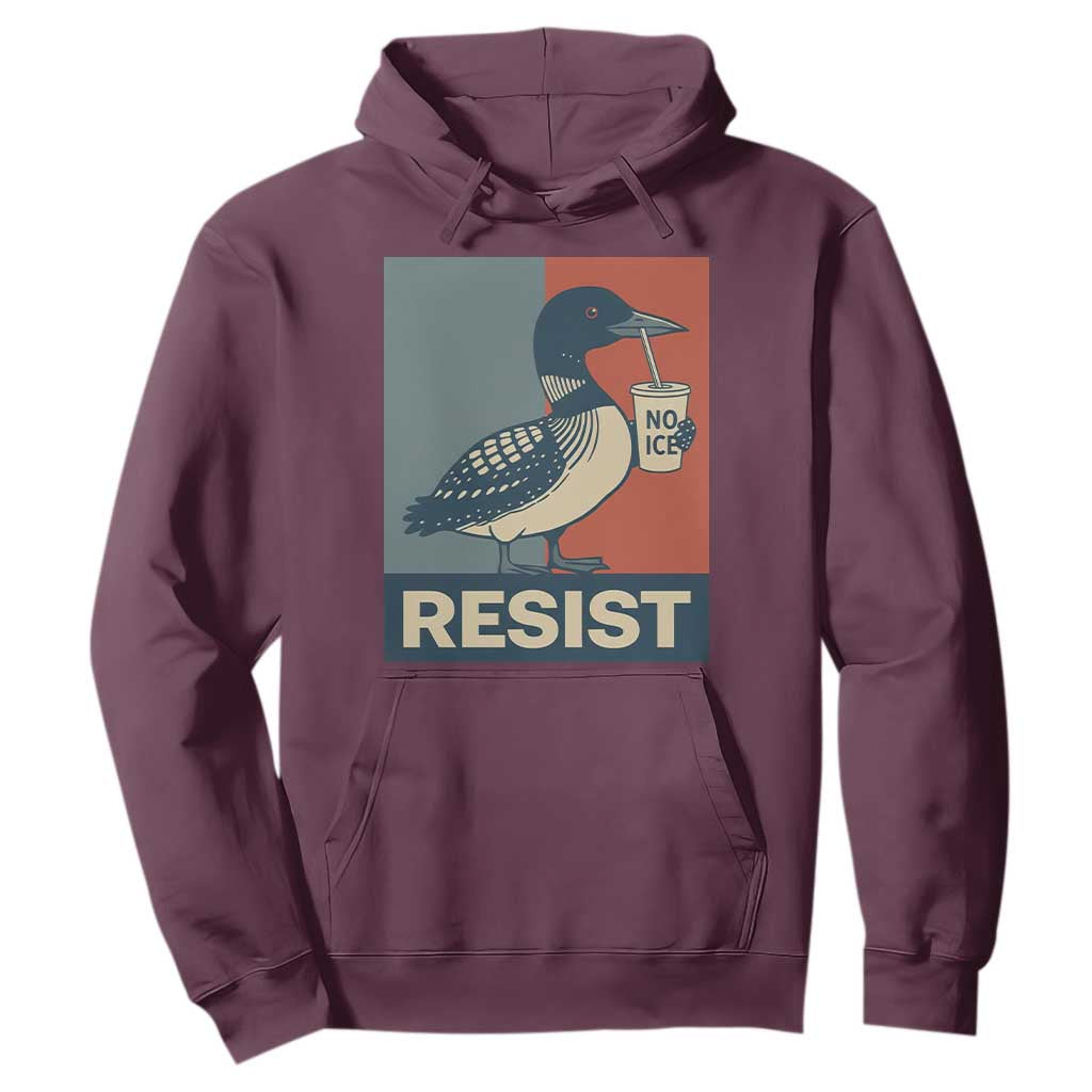 Funny Minnesota Common Loon Hoodie No Ice Please TS12 Maroon Print Your Wear