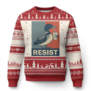 Funny Minnesota Common Loon Ugly Christmas Sweater No Ice Please TS12 Beige Red Print Your Wear