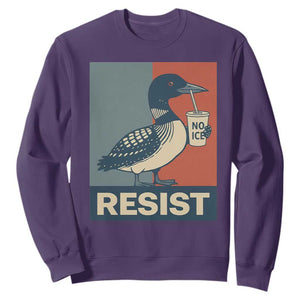 Funny Minnesota Common Loon Sweatshirt No Ice Please TS12 Purple Print Your Wear