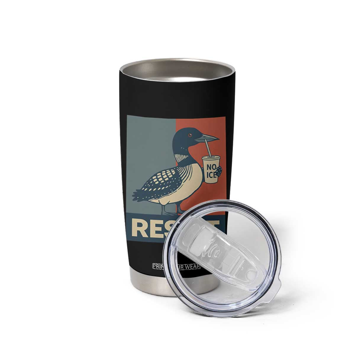 Funny Minnesota Common Loon Tumbler Cup No Ice Please TS12 Print Your Wear