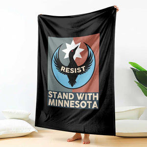 Stand With Minnesota Throw Blanket Common Loon Pride Support TS12 Print Your Wear