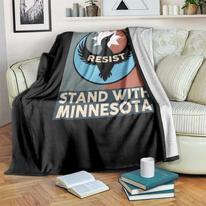 Stand With Minnesota Throw Blanket Common Loon Pride Support TS12 Print Your Wear